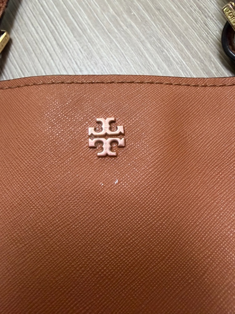Tory Burch York Buckle Tote leather classic staple workwear gold preppy original - Picture 2 of 9